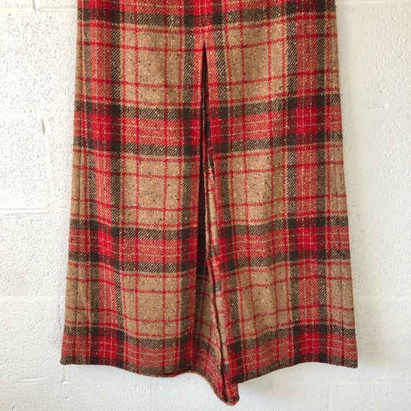 Valentino Plaid Wool Front split maxi skirt sz: 12 NWT - Picture 5 of 14